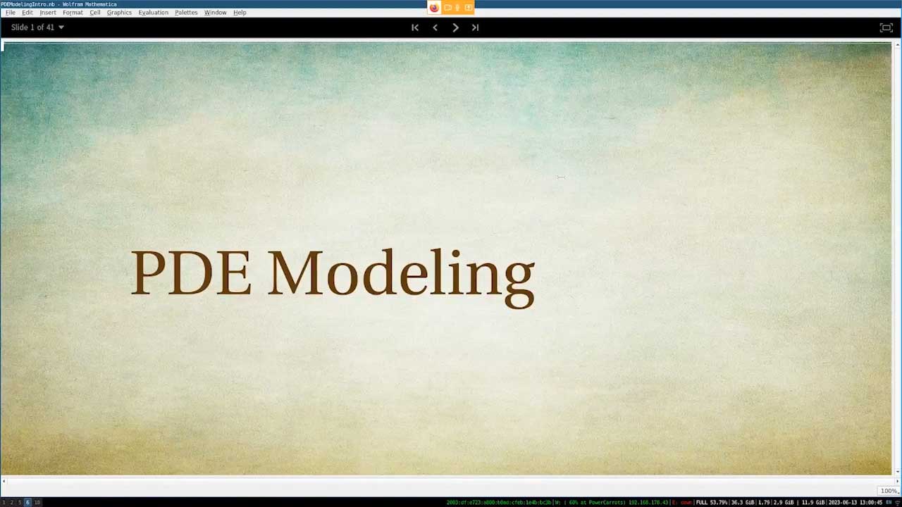 ADDITIVE Webinarwoche 2023 - Wolfram PDE-Modellierung