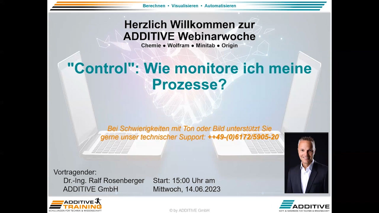 ADDITIVE Webinarwoche 2023 - Minitab Control