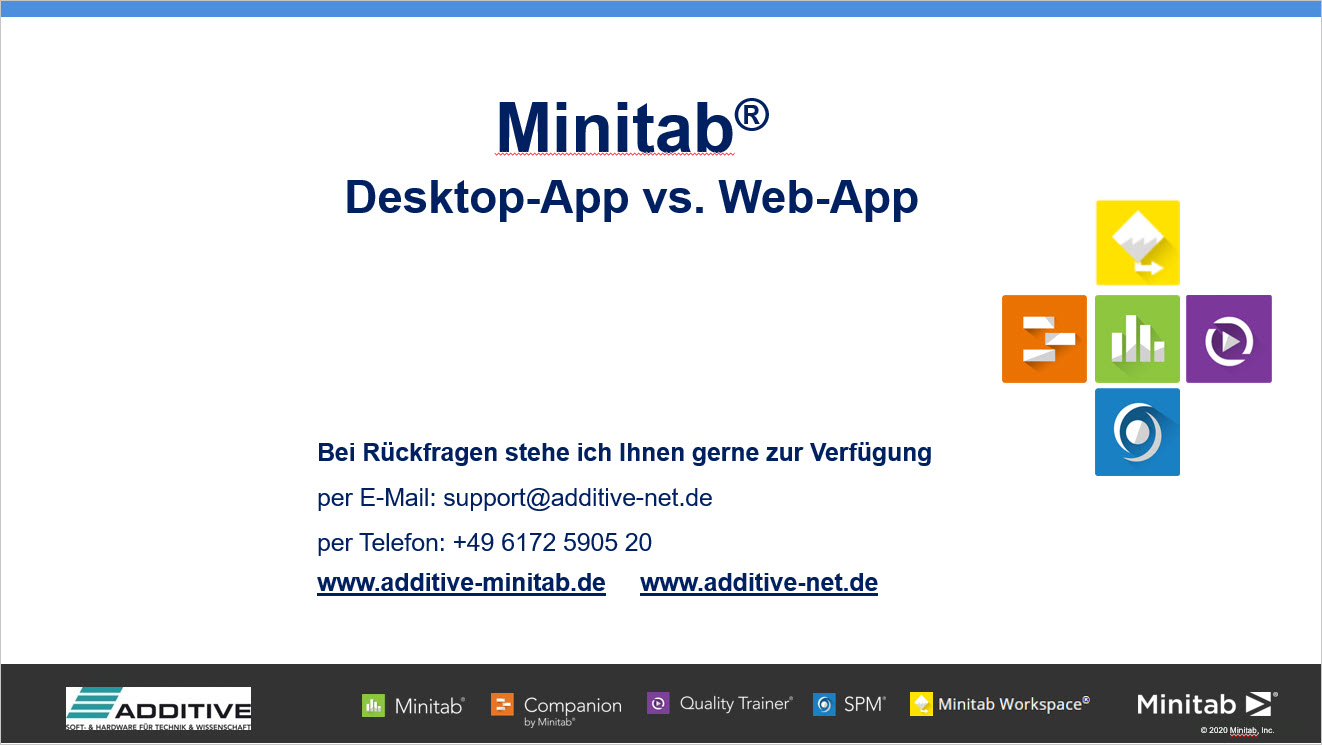 Minitab Web-App vs. Desktop-App