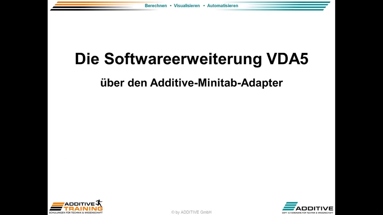 ADDITIVE Makro-Paket für die Messsystemanalyse nach VDA5 für Minitab